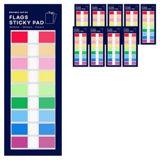 TUCO.B 旗標便利貼 9色, 10個