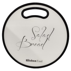 北歐風字母環保蔬果砧板-圓形款 簡約時尚 安全 易清洗 大面積切割, 白色, 1個