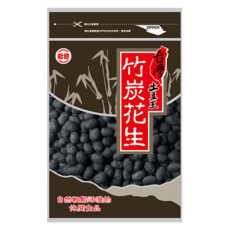 台灣土豆王 竹炭花生 130g 台灣花生 手工製作 古早味配方, 1包