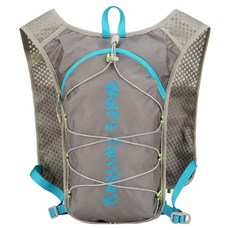 這對夫妻多功能運動戶外Scotch網眼背心背包, 1個, 灰色