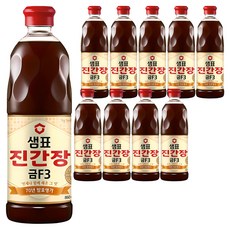 샘표 진간장 금F3, 860ml, 10개