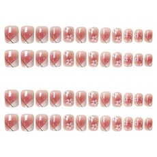 잇템샵 네일팁 그라데이션 컬렉션 숏 롱 디자인, 사쿠라가든, 2개