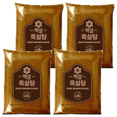 CJ BEKSUL 白雪 黑糖, 1kg, 4個