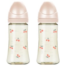 GROSMIMI PPSU奶瓶 無奶嘴, 櫻桃玫瑰金色, 300ml, 2個