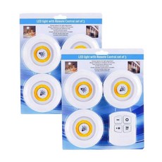 黃色LED小夜燈 3入+遙控器 2套組, 混色