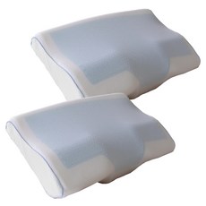 LIV MOM 涼感凝膠3D網狀記憶棉頸椎枕+枕套, 白色