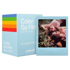 Polaroid 寶麗萊 Go膜粉紅藍框雙裝, 1盒, 粉藍色(底片邊框)
