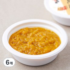 짱죽 단호박사과토핑, 혼합맛(단호박/사과), 100g, 6개