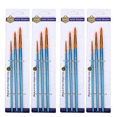 ABM 水彩畫筆圓頭筆 3入, 寬 26cm x 長 6cm, 4套