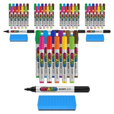 PENMAX 白板筆 209 12色 + 板擦, 粉紅色,紅色,橘色,黃色,淺綠色,綠色,藍色,深藍色,紫色,褐色,栗色,黑色, 5個