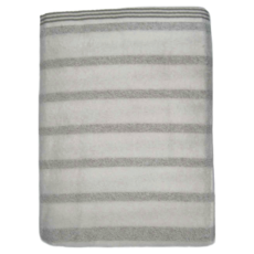 hiorie 日本桃雪 今治輕柔橫條浴巾 S001052017 210g, 寧靜灰, 1條