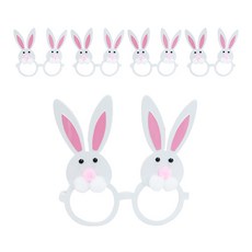 派對工具 雙胞胎兔子眼鏡, 混合顏色, 5個