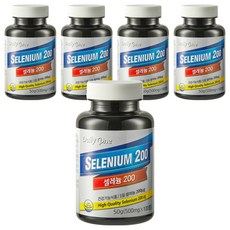 每日一硒 200 其他營養素, 100顆, 5罐