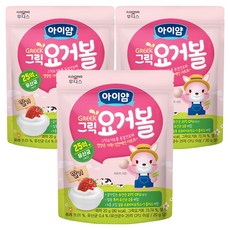 아이얌 그릭요거볼, 딸기맛, 20g, 3개