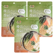 自然緣素 優蛋白豆香鍋湯底, 3個, 66g
