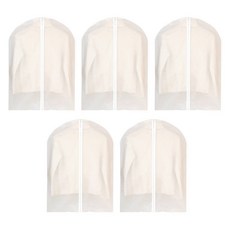 咪咪購物 透明衣服防塵套 防塵 衣物收納, 60 x 80cm, 5入, 1組