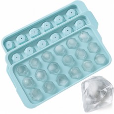 VitaBello 18格製冰盒 冰塊模具, 藍色, 3個