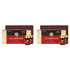 Jungwonsam 6年根發酵紅蔘365精華飲 4罐入+禮品袋, 800g, 2組