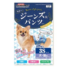 DoggyMan 多格漫 牛仔藍防側漏紙尿褲 犬貓用, SSS(18~36cm), 18片, 1包