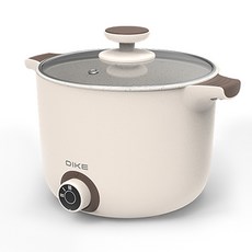 DIKE 雙耳造型陶瓷蒸煮美食鍋 HKE101 1.2L容量 食品級陶瓷內膽, 1個