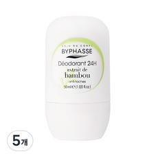 바이빠세 롤 온 데오드란트 24H 뱀부, 50ml, 5개