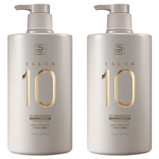 미쟝센 살롱 10 단백질 샴푸 극손상 모발용, 990ml, 2개