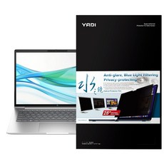 YADI 亞第 插卡隱貼 16 : 10 水之鏡防窺片 HP ProBook 460 G11專用 PF4PPB-W160 16吋, 透明, 1張