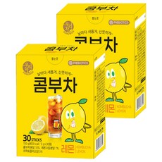 SONGWON 康普茶隨身飲 檸檬口味, 5g, 30入, 2盒