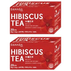 다하다 히비스커스티 20p, 1.8g, 20개입, 2개