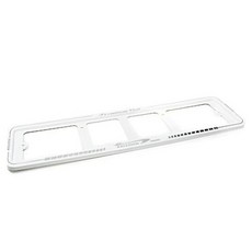 레이스텍 프리미엄 번호판가드 프리미엄가드 L1 롱타입, 흰색, 1개