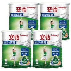Anlene 安怡 活力高鈣低脂奶粉, 1.5kg, 4罐