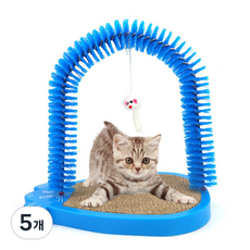 꼼띠아 3in1 고양이 놀잇감 스크래쳐, 블루, 5개