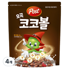 Post 穀物可可球脆片, 300g, 4개