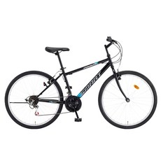 스마트 26 컴뱃 그립 21단 MTB 자전거 미조립, 블랙 + 네온블루, 40.64cm, 1개