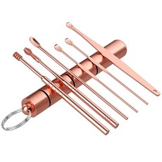 파라디 귀이개 핑크골드 7종 세트, 1세트