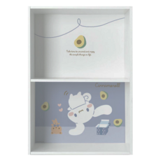 收納王妃 三麗鷗雙層空櫃 倒頭栽系列 二層木空櫃, 酪梨大耳狗