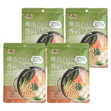 自然緣素 優蛋白豆香鍋湯底, 4個, 66g