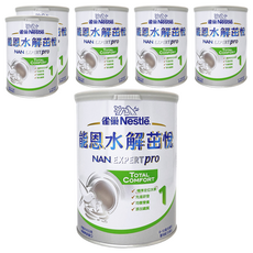 Nestle 雀巢 NAN 能恩 水解茁悅 部分水解蛋白嬰兒營養配方奶粉 1號 0~12個月, 800g, 6罐