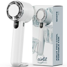 누아트 에어릿 프로 쿨 급속 냉각 3in1 무선 휴대용 선풍기, 화이트