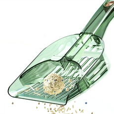 CAMULALA 貓用滑動式兩用貓砂鏟, 綠色, 1個