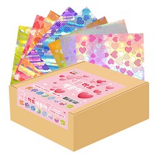 YOUNG ART 酸甜愛心色紙, 8色, 240個