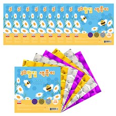 영아트 3D 벌집 색종이, 3색, 60개