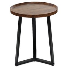 FAmILyLIFE 生活 木冶山居 Carmel三軸圓形茶几 直徑50 x 60cm 3.4kg, 胡桃木