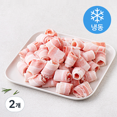 미트코리아 돌돌말이 대패삼겹살 (냉동), 1kg, 2개
