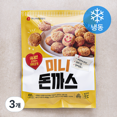 마니커에프앤지 미니돈까스 (냉동), 400g, 3개