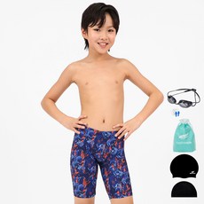 aquatica 泳衣 BBK106 + 矽膠泳帽 + 彈性泳帽 + 塑膠袋 + 耳塞 + 選手用泳鏡組