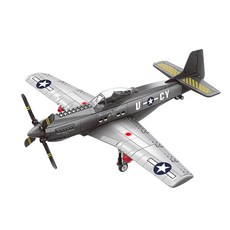 WANGE 萬格 P-51戰鬥機 4006wg 樂高相容積木 258PCS, 混合顏色