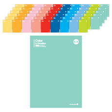 Morning Glory 1000 K 彩色騎馬訂筆記本 20 節 150 x 210 毫米 10 件套, 混色, 6組