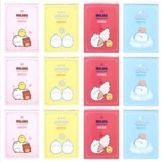 Popcorn Fancy Molang無線裝訂綜合本, 隨機出貨, 12個