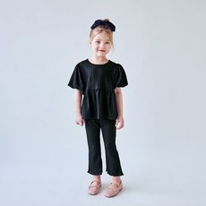 MARI N MORI 兒童款Cloudy Summer羅紋上下衣套裝